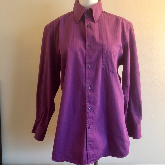 Dolce & Gabbana Other - 2/$100🌸 Dolce & Gabbana Purple Striped Button Up Dress Shirt Size 16/41 Large